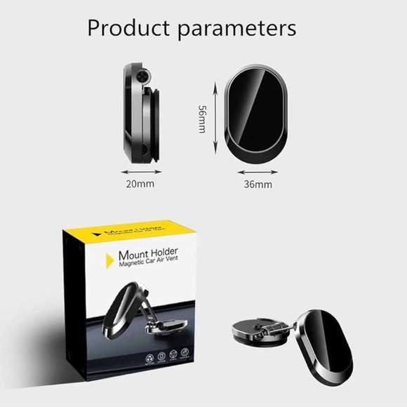 Unbranded Other - Phone Holder for car Upgrade Foldable Phone Mount Multi Functional 360 Rotation